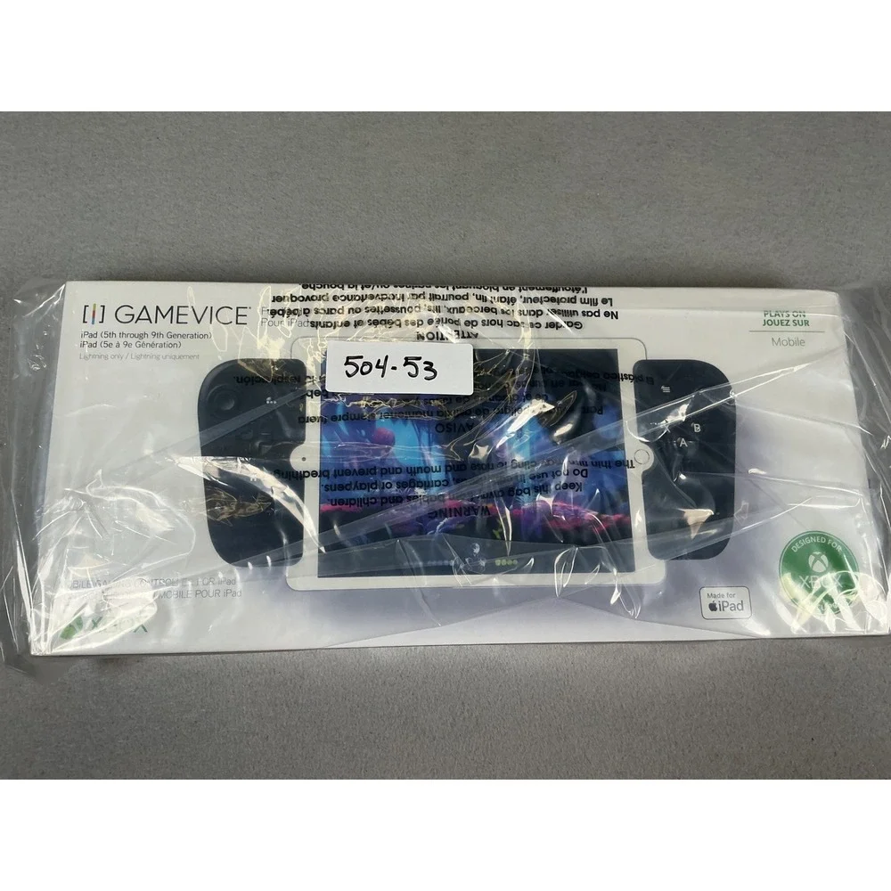 Gamevice Controller for iPad Xbox Mobile Gaming Black Lightning 5th-9th Gen NEW